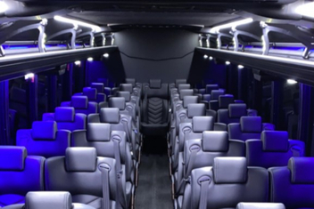 New York City Charter Bus Interior