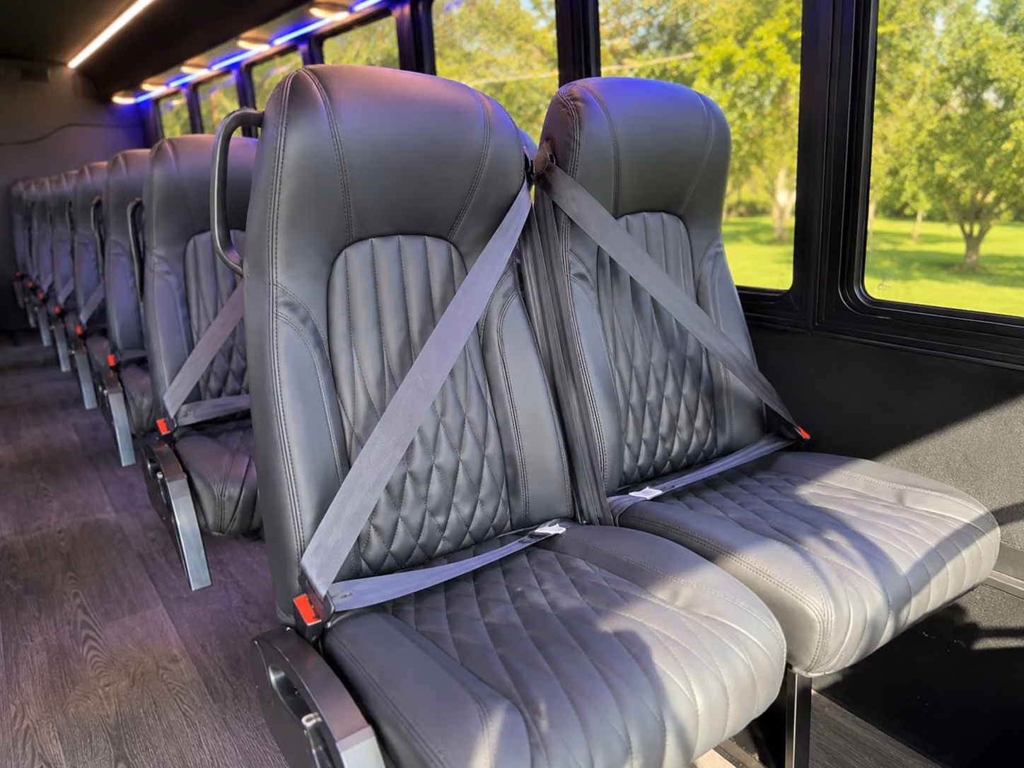 15 passenger minibus inside
