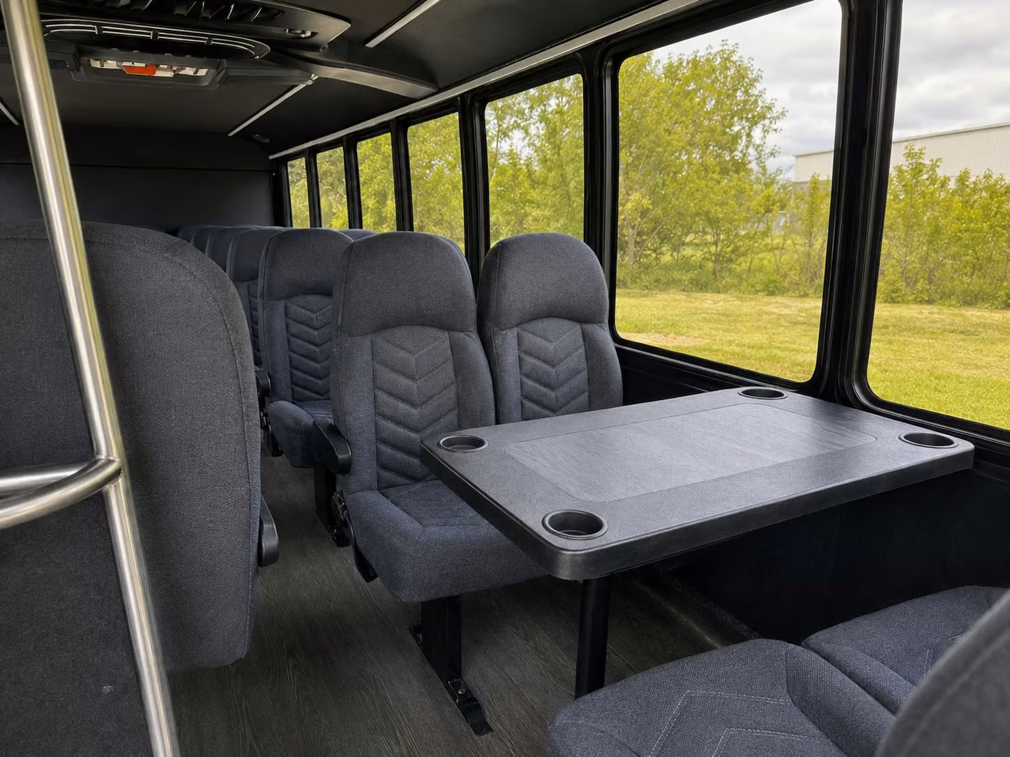 15 passenger minibus interior