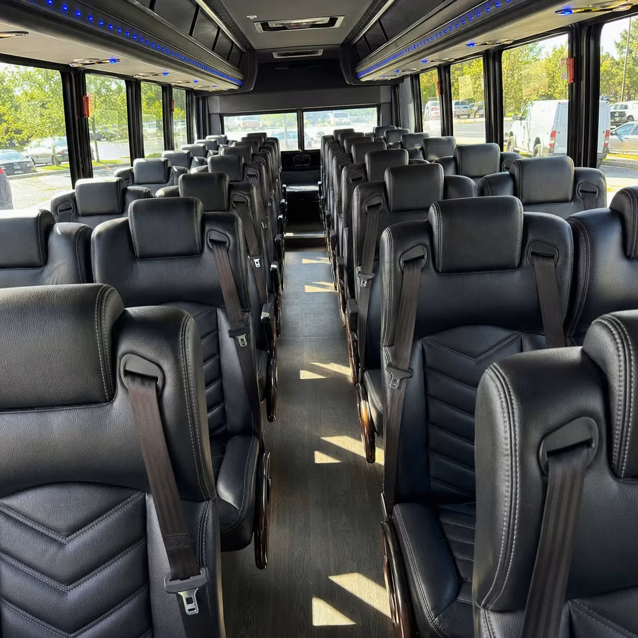 35 passenger minibus inside