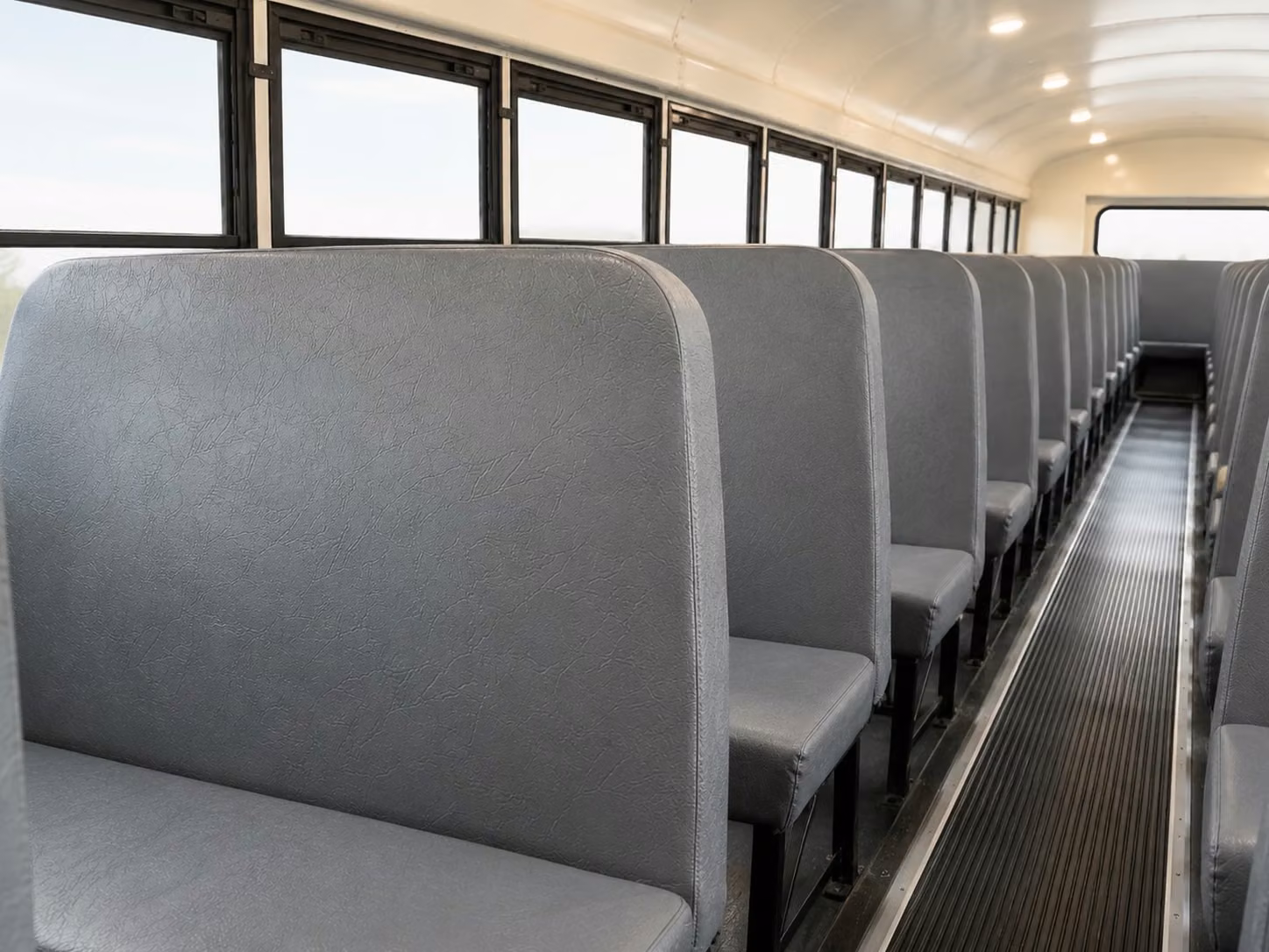 school bus inside
